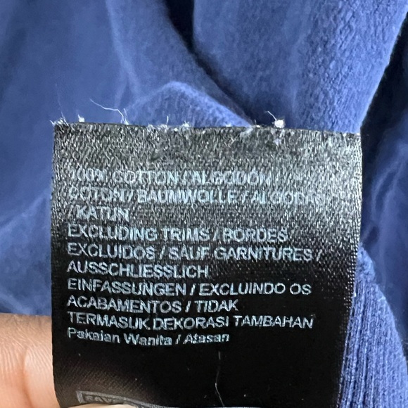 Ivy Park Women’s Navy Blue Pullover Hooded Sweatshirt - Size Large - Picture 4 of 7